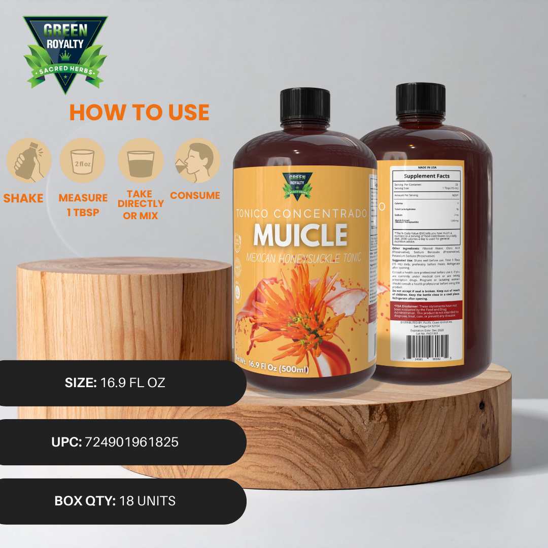 Green Royalty- Muicle Tonic 16oz(Muicle tonico)