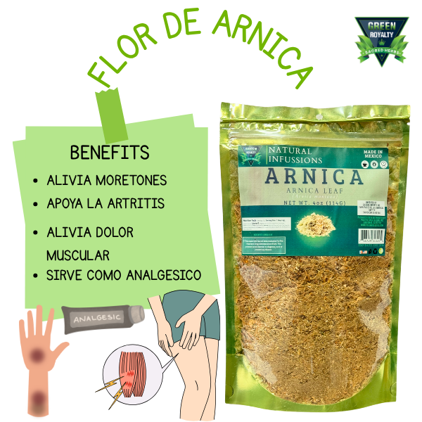 Green Royalty- Flor Arnica(4oz)/Arnica Flowers