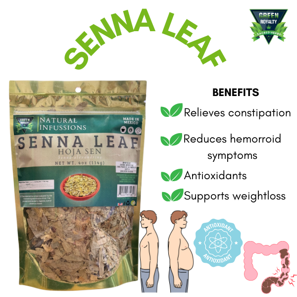 Green Royalty- Hoja Sen(4oz)/Senna Leaf