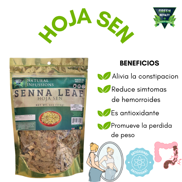 Green Royalty- Hoja Sen(4oz)/Senna Leaf