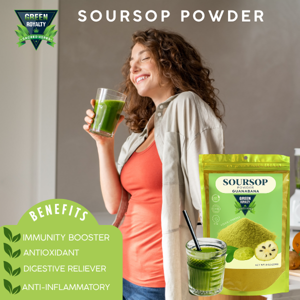Green Royalty- Guanabana Polvo/Soursop Powder(8oz)