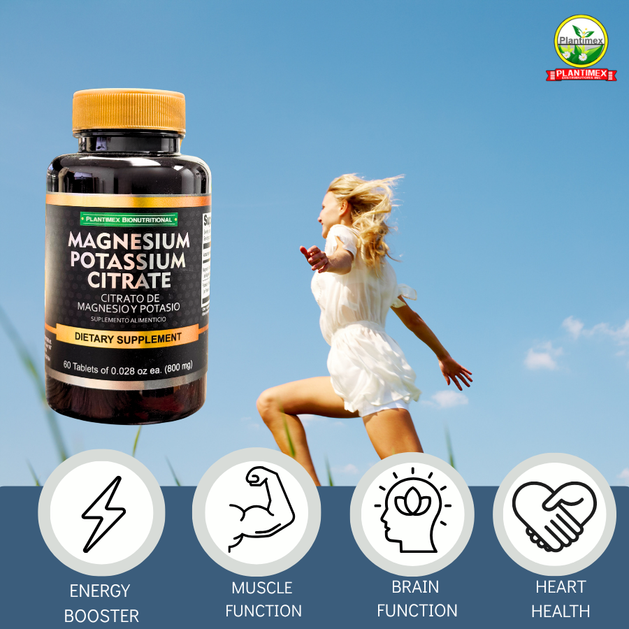 Plantimex- Magnesium Potassium Citrate (60ct) Capsules