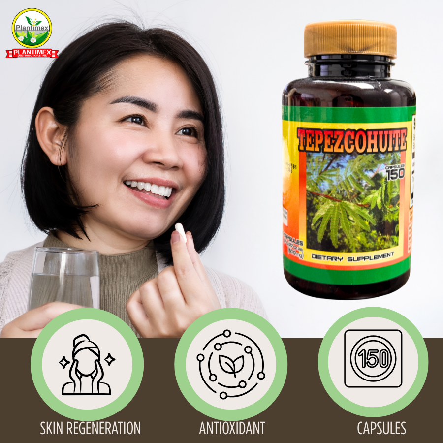 Plantimex- Tepezcohuite Capsules(150 ct)