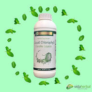 Vida Herbal - Liquid Chlorophyll (1 Lt) Herbal Supplement - Natural Energy Boost and Internal Deodorant - Clorofila Liquida (33.8 Fl Oz)