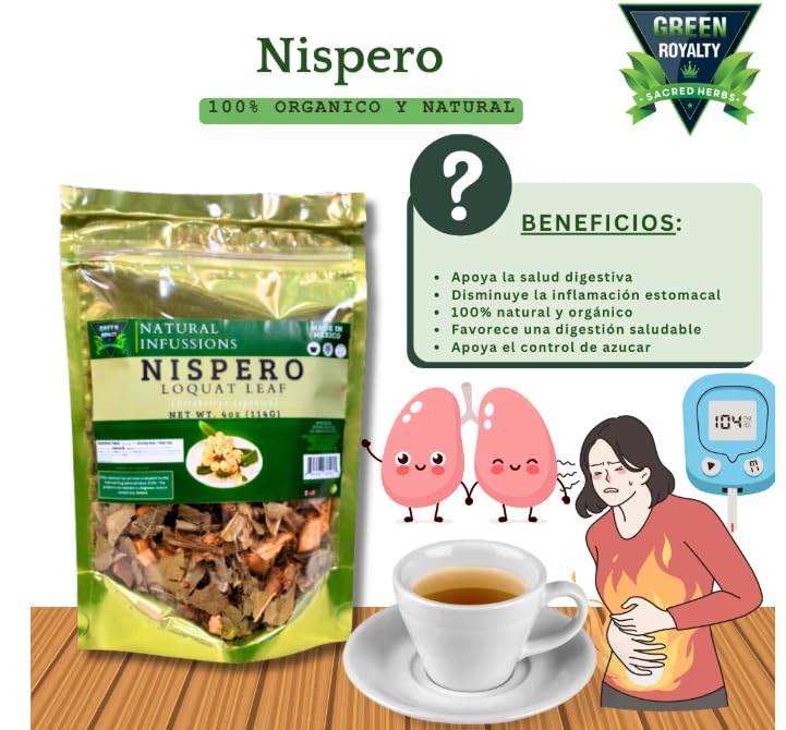 Green Royalty- Nispero Herbs (4oz)/ Loquat Leaves