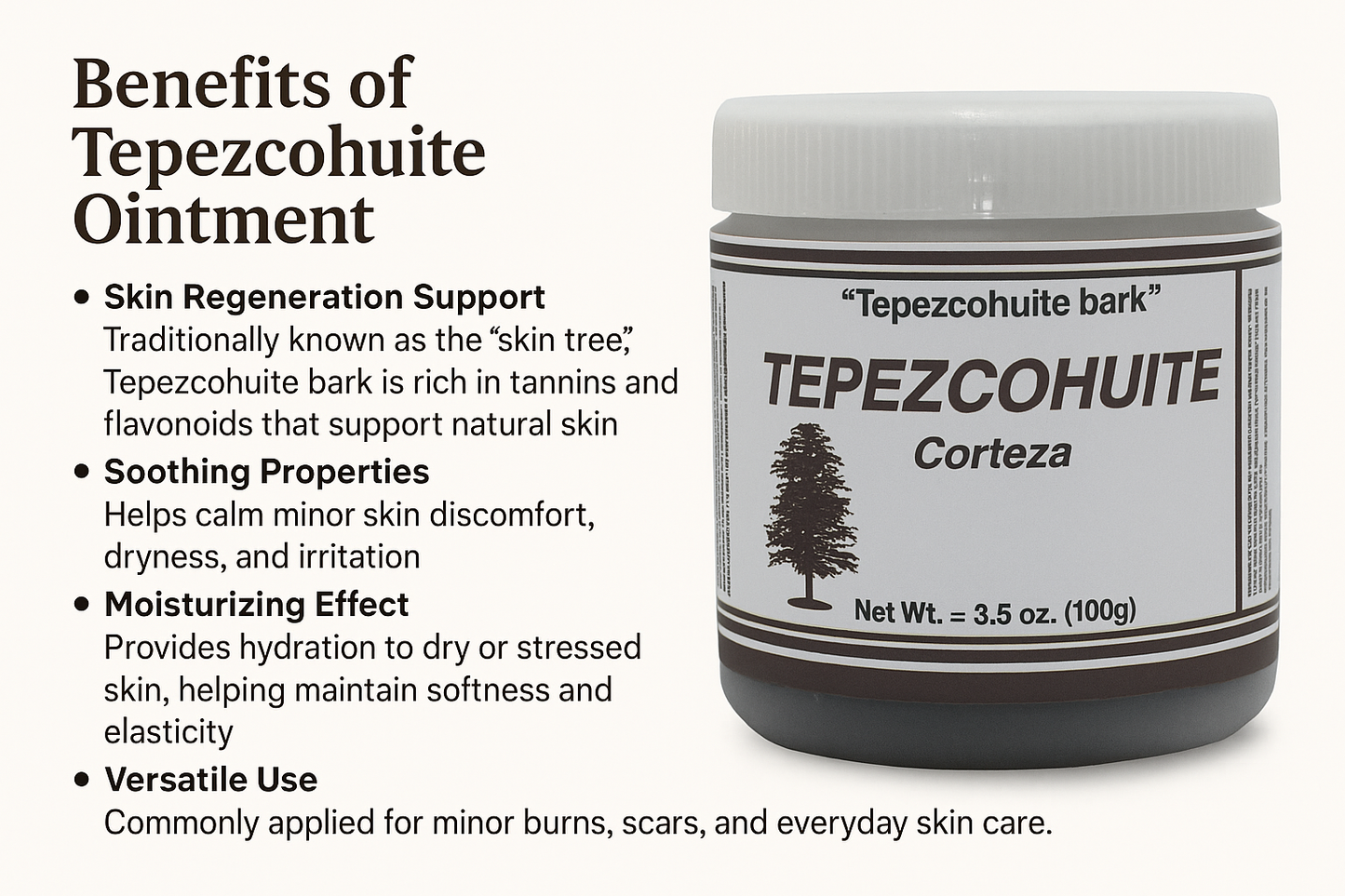 Plantimex- Pomada Tepezcohuite 100g