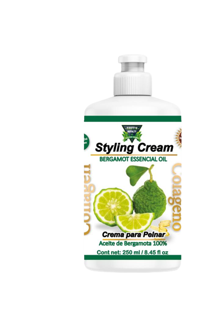 Green Royalty- Bergamot Styling Combing Cream/ Crema Bergamota 8oz