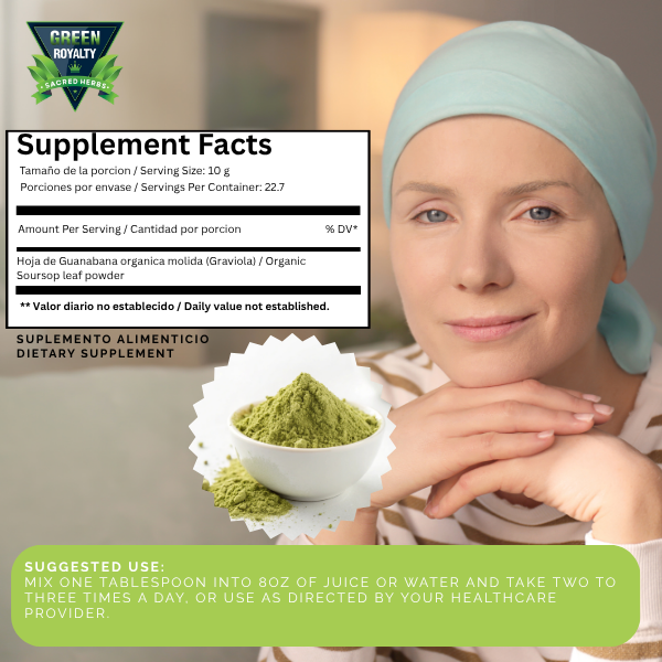 Green Royalty- Guanabana Polvo/Soursop Powder(8oz)