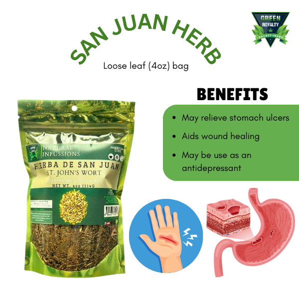 Green Royalty- Hierba de San Juan (4oz)/St. John's Wort