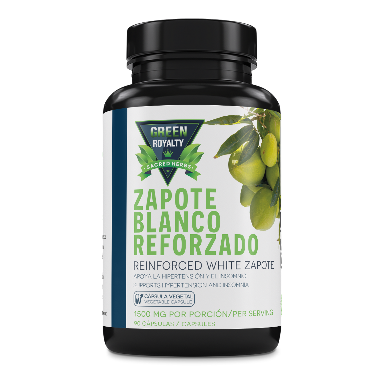 Green Royalty- Zapote Blanco Reforzado 90ct Capsules