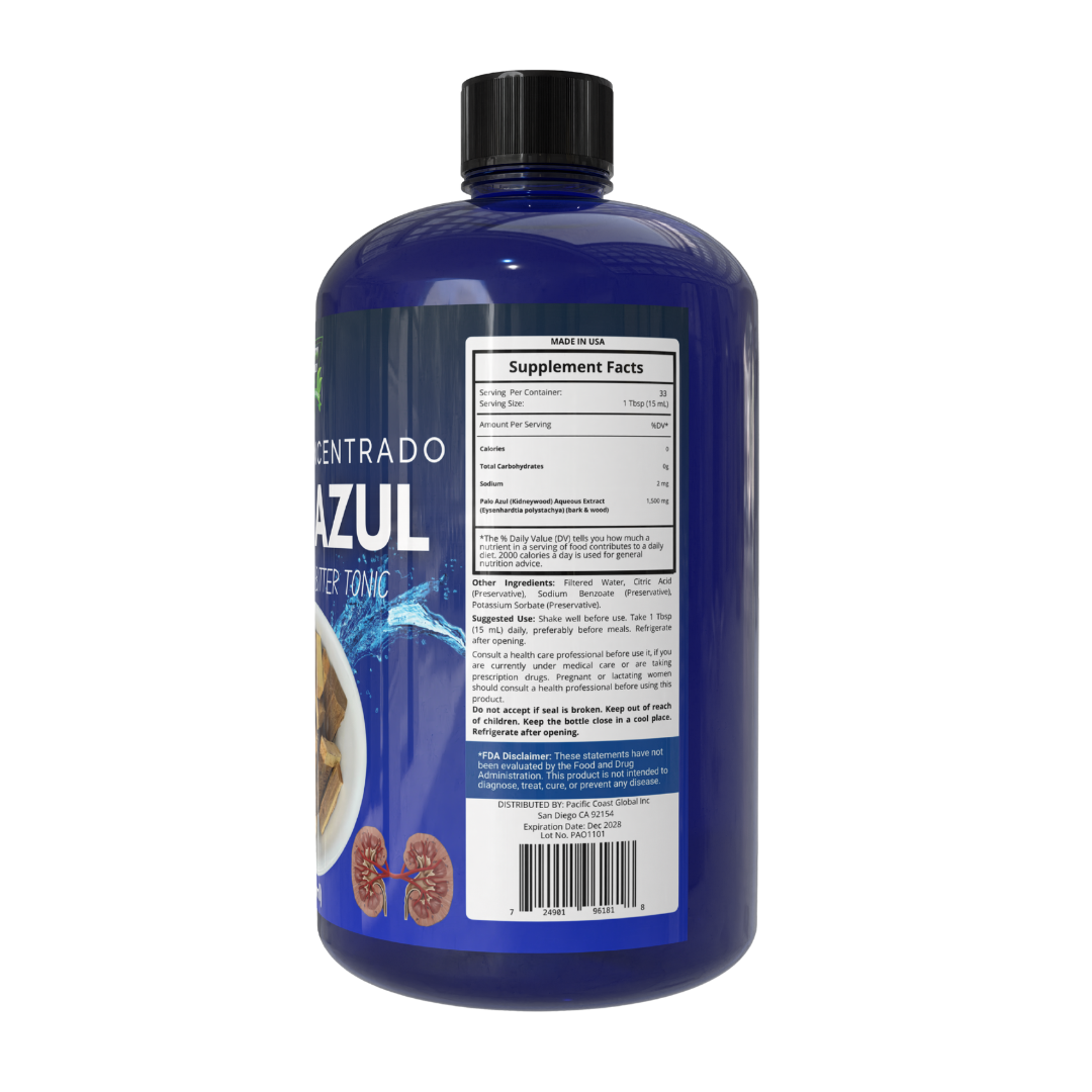 Green Royalty- Palo Azul Tonico 16oz(Kidneywood Tonic)