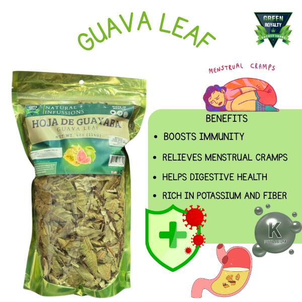 Green Royalty- Hoja de Guayaba(4oz)/Guava Leaf