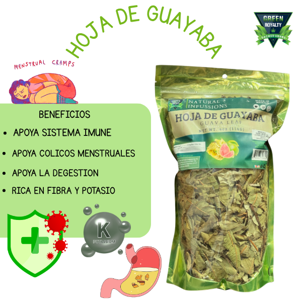Green Royalty- Hoja de Guayaba(4oz)/Guava Leaf