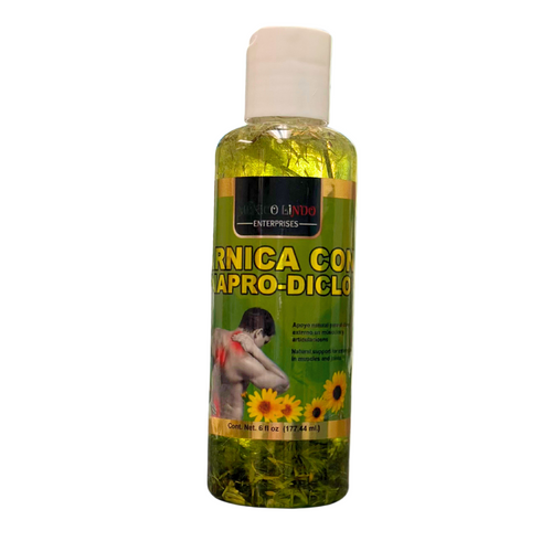 "Mexico Lindo" Aceite de Arnica con Naproxeno y Diclofenaco (6 Fl Oz)