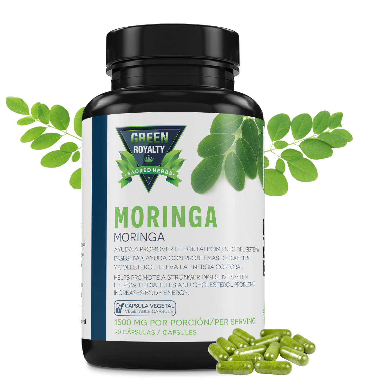 Green Royalty – Moringa Capsules 1500mg(90 CT)
