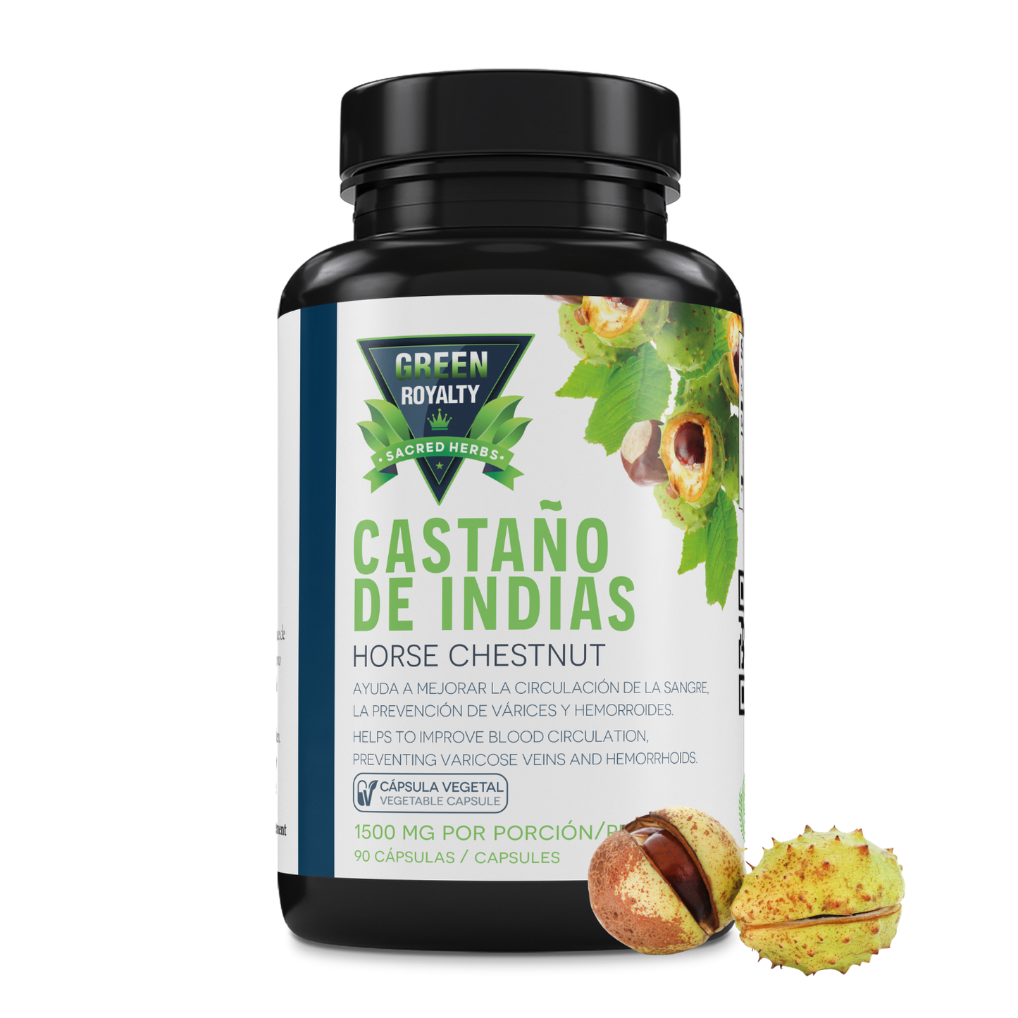 Green Royalty – Horse Chestnut (Castaño de Indias) 1500mg(90ct)