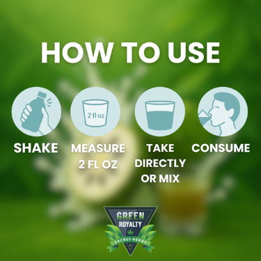 Green Royalty Guanabana Juice Living Bitters (20.2oz)-Jugo de Guanabana