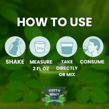 Green Royalty Moringa Juice (20.oz) Jugo de Moringa Suplemento
