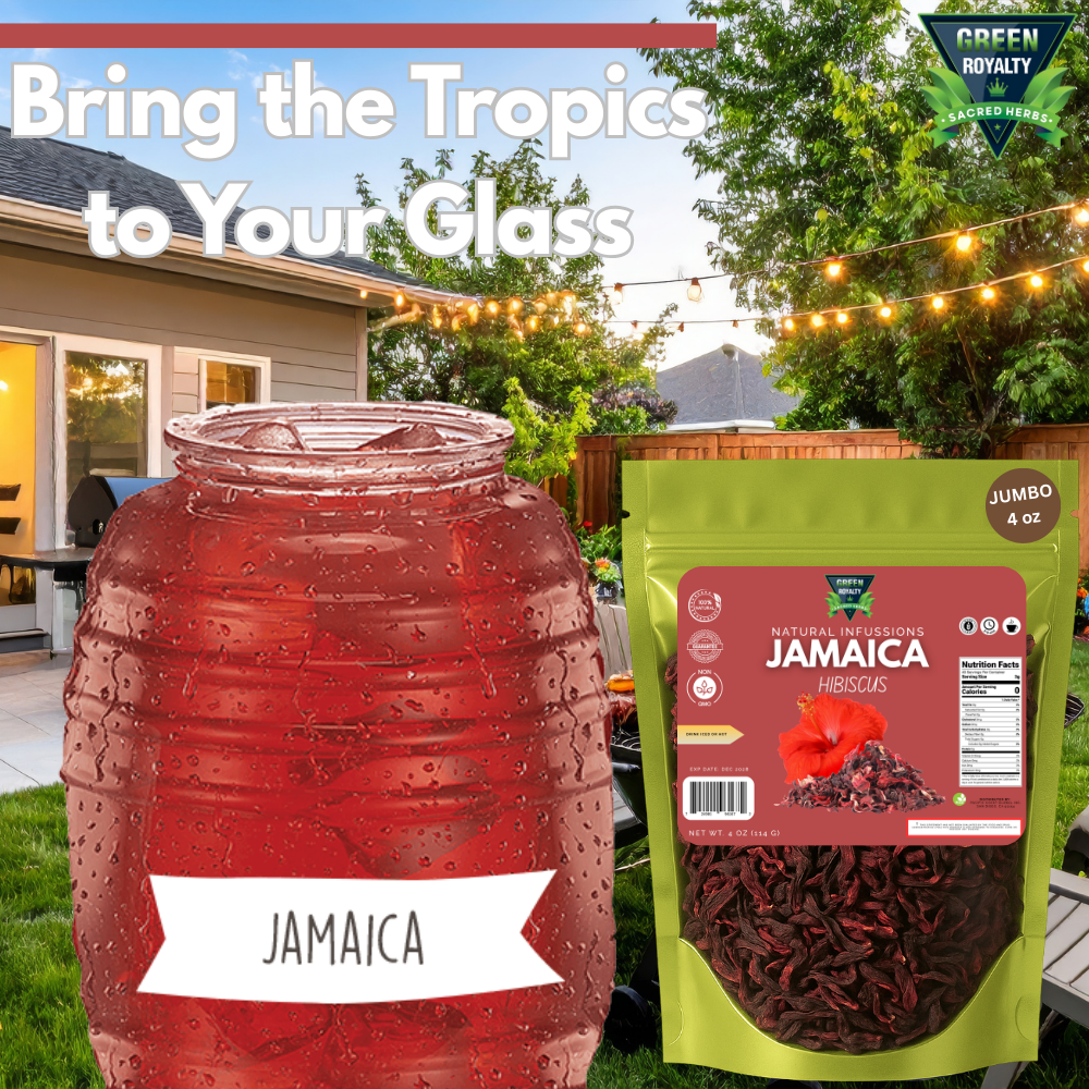 Green Royalty- Flor de Jamaica 4oz (Hibiscus Flower)