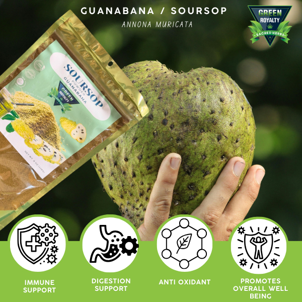 Green Royalty- Guanabana Polvo/Soursop Powder(8oz)