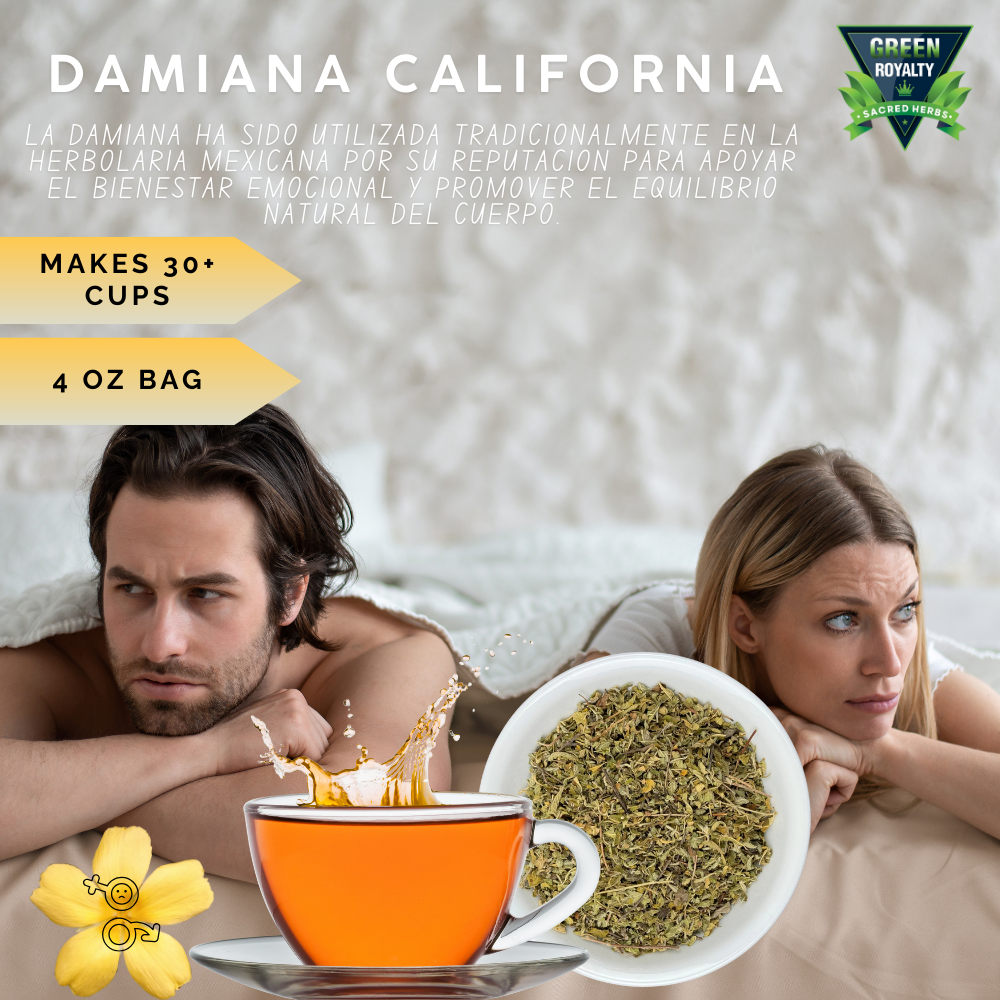 Green Royalty- Damiana Herb 4oz(Damiana Hierba)