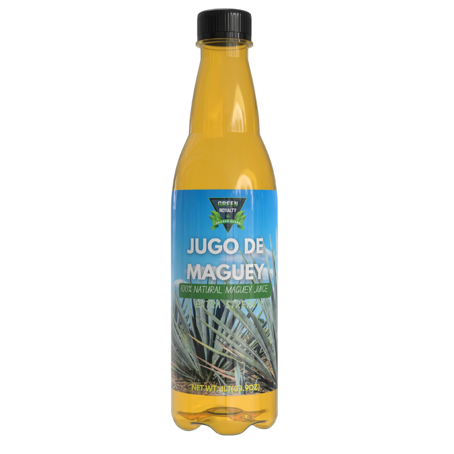 Green Royalty Jugo de Maguey – 100% Natural Maguey Juice, 33.9 fl oz Bottle