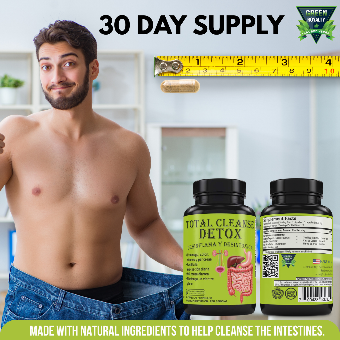 Green Royalty- Total Cleanse Detox(90cap)