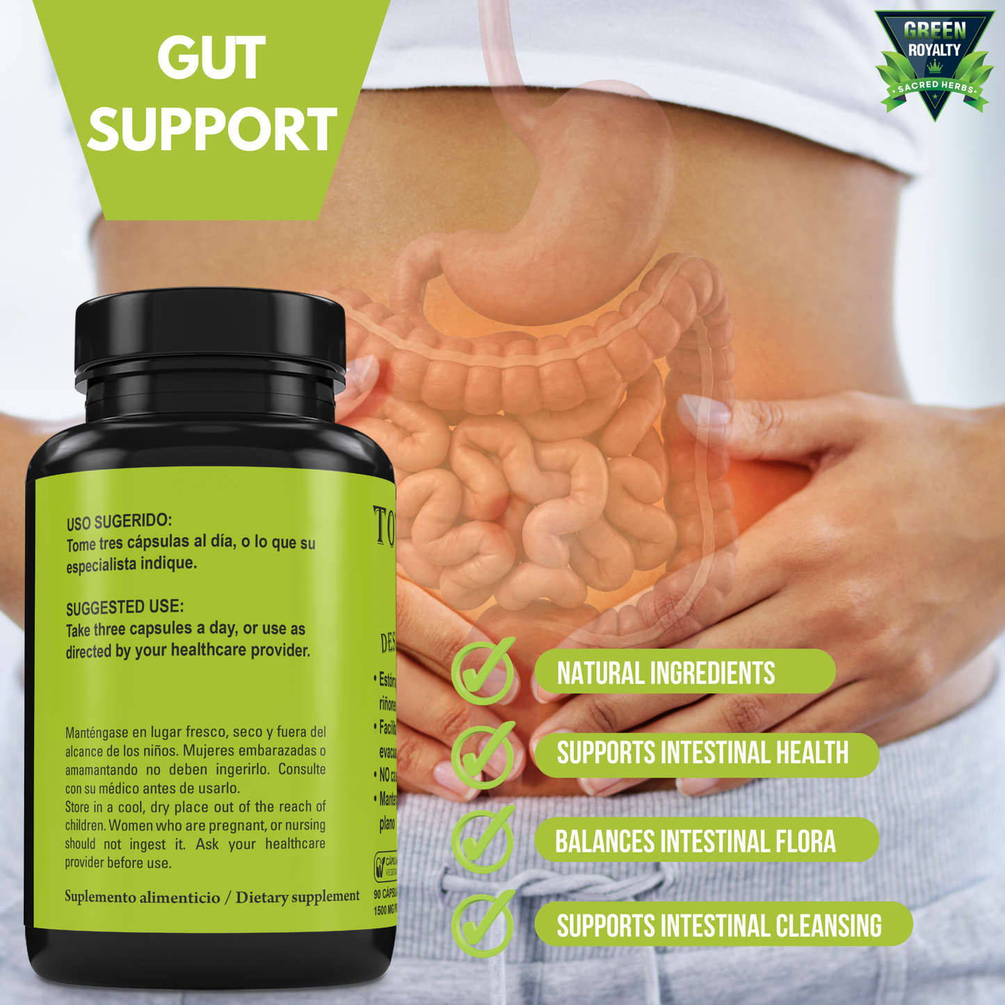 Green Royalty- Total Cleanse Detox(90cap)