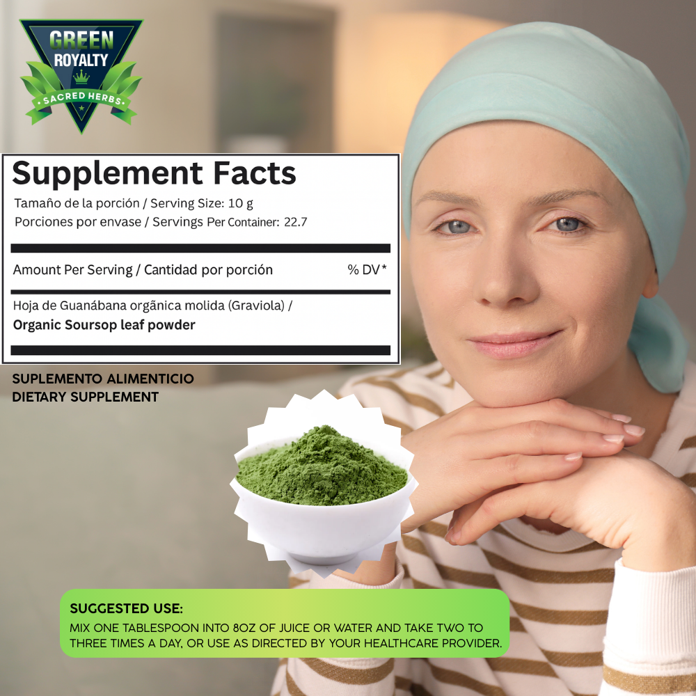 Green Royalty- Guanabana Polvo/Soursop Powder(8oz)