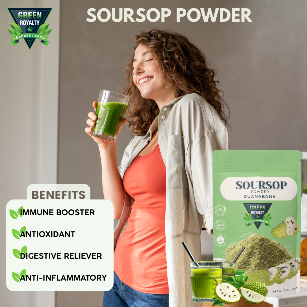 Green Royalty- Guanabana Polvo/Soursop Powder(8oz)