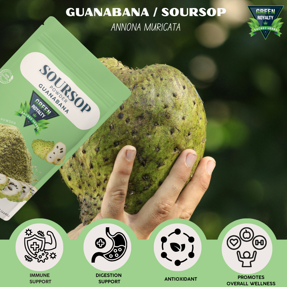Green Royalty- Guanabana Polvo/Soursop Powder(8oz)