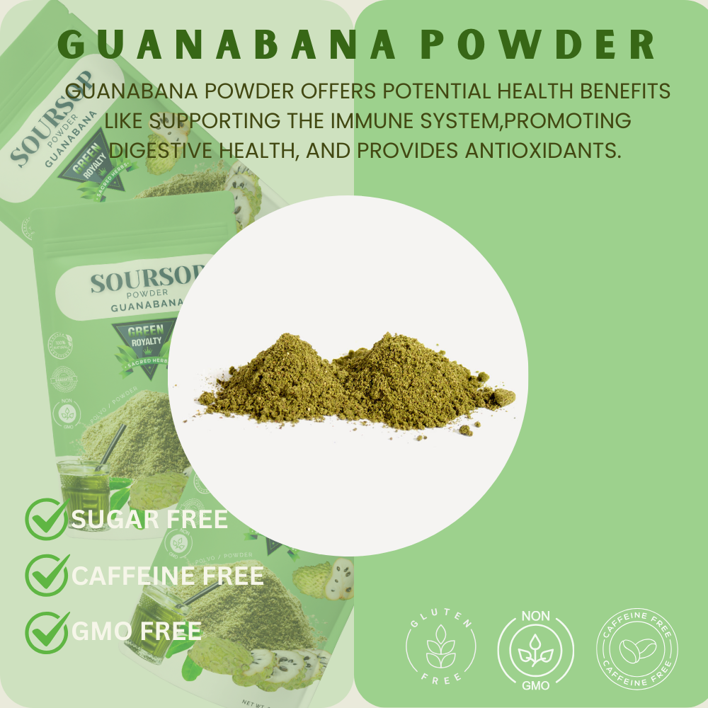 Green Royalty- Guanabana Polvo/Soursop Powder(8oz)