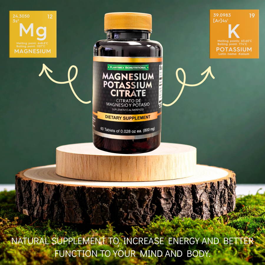 Plantimex- Magnesium Potassium Citrate (60ct) Capsules