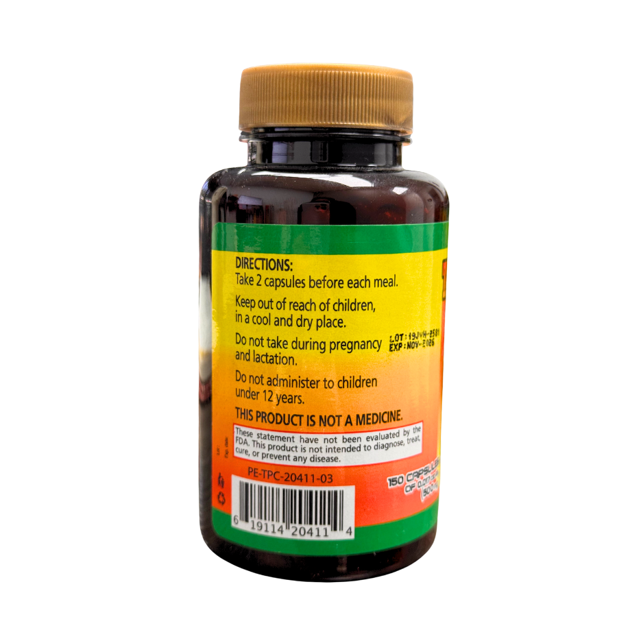 Plantimex- Tepezcohuite Capsules(150 ct)