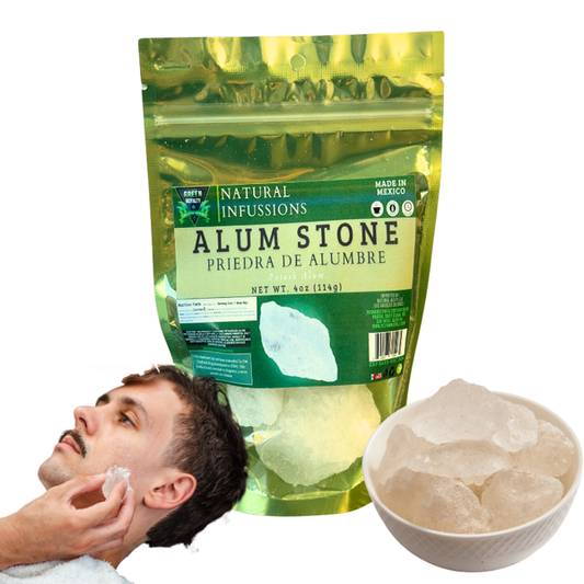 Alum Stone (Piedra de Alumbre) 4 oz - Multi-Purpose Crystal for Skin Care and Healing