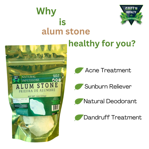 Alum Stone (Piedra de Alumbre) 4 oz - Multi-Purpose Crystal for Skin Care and Healing