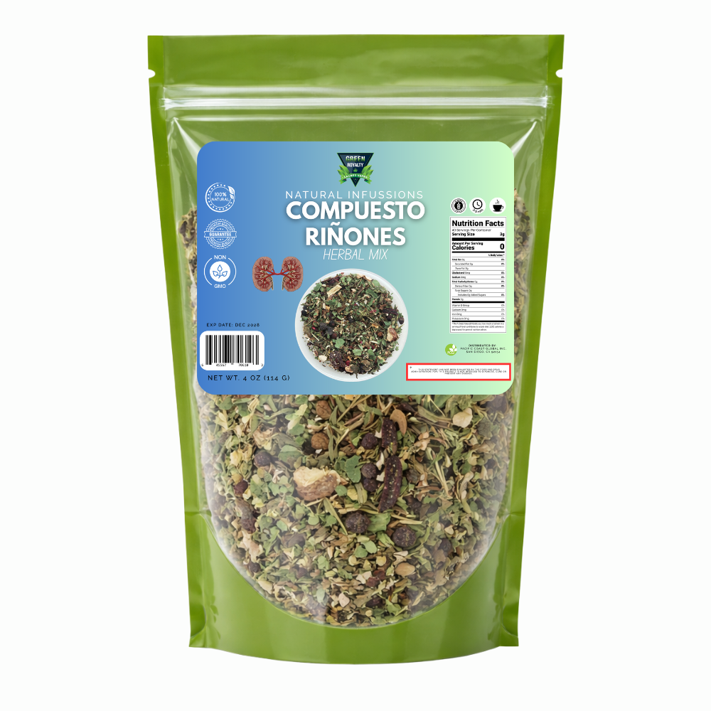 Green Royalty- Compuesto de Riñones(4oz)/Herbal Mix for Kidneys