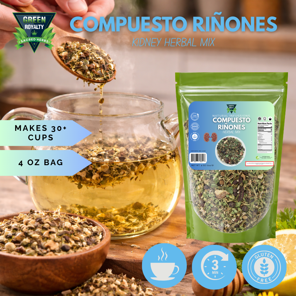 Green Royalty- Compuesto de Riñones(4oz)/Herbal Mix for Kidneys
