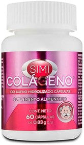 Simi Colageno Hidrolizado (60caps) 0.83 g c/u Suplemento Alimenticio/Simi Hydrolyzed Collagen (60caps)