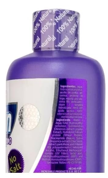 LABS INCREDIBLE Biotina Fortified Shampoo (JUMBO SIZE 32oz). Blueberry Fragrance, with Biotin, Chia, Wheat Germ