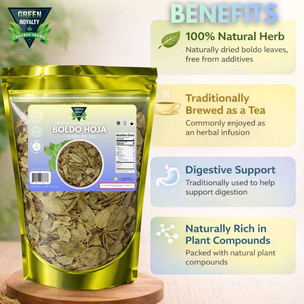 Green Royalty-Boldo Hoja(4oz)/Boldo Leaves