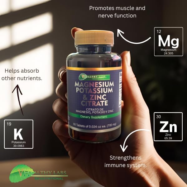 Plantimex- Magnesium Potassium Zinc Citrate (60ct)Capsules