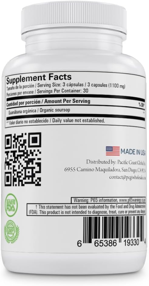 Green Royalty- Guanabana Cap(90ct)/ Soursop Capsules