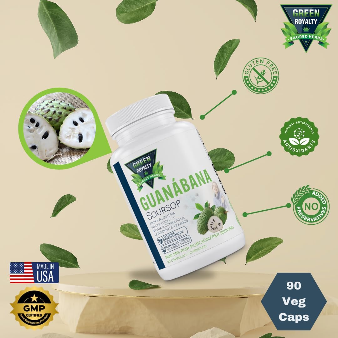 Green Royalty- Guanabana Cap(90ct)/ Soursop Capsules