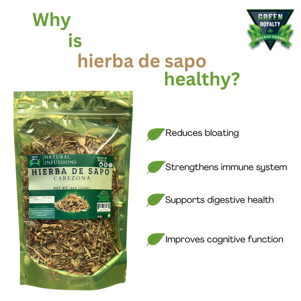 Green Royalty Hierba del Sapo Herb (4oz) Natural Infussion