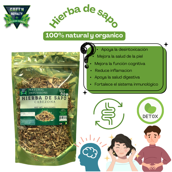 Green Royalty Hierba del Sapo Herb (4oz) Natural Infussion