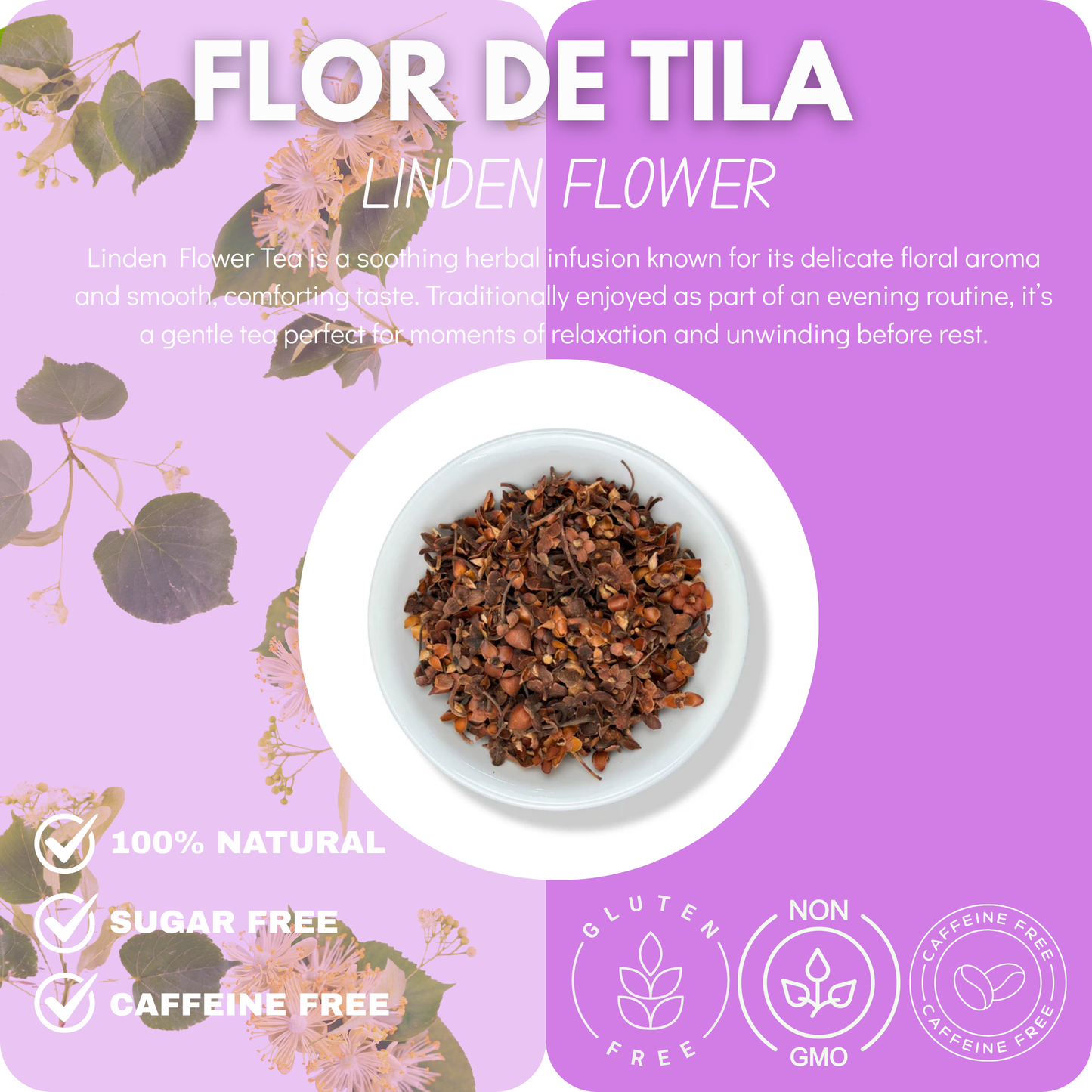 Green Royalty- Linden Flower Herbs (4oz) / Flor de Tila