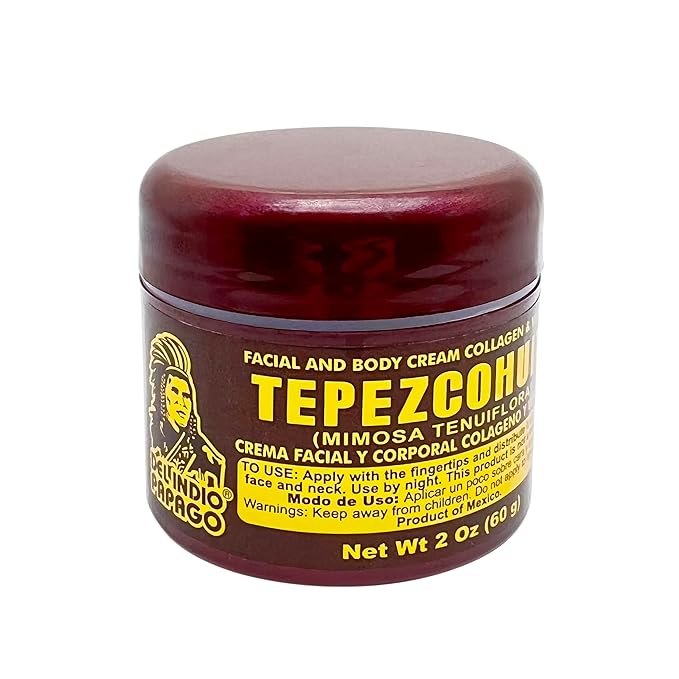 Del Indio Papago Tepezcohuite Night Cream 60gr/ 2.02Fl Oz - Reduce Expression Lines - Clarifies Skin Imperfections