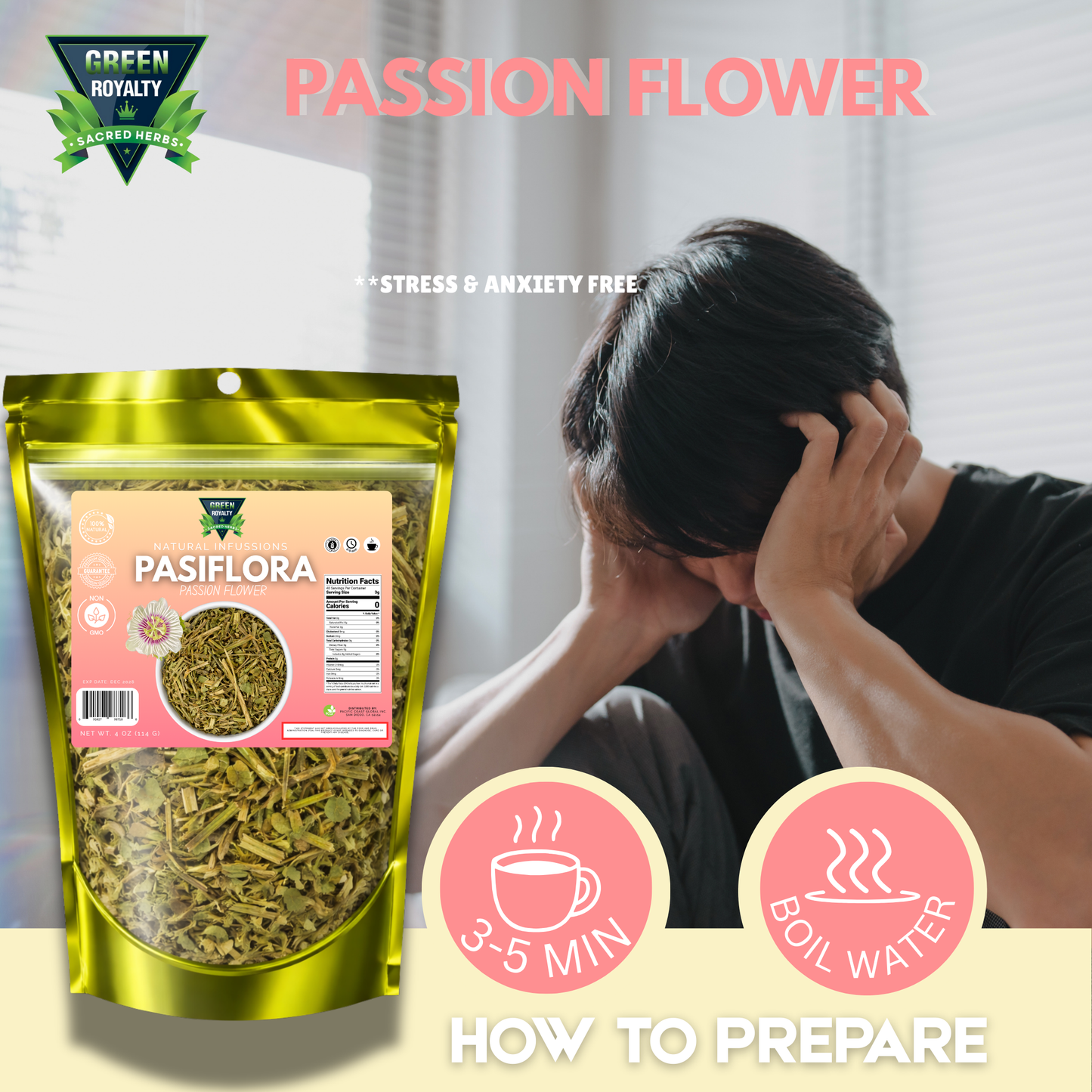 Green Royalty-Pasiflora(4oz)/Passionflower