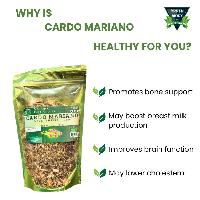 Green Royalty- Cardo Mariano/Milk Thistle Herb(4oz)
